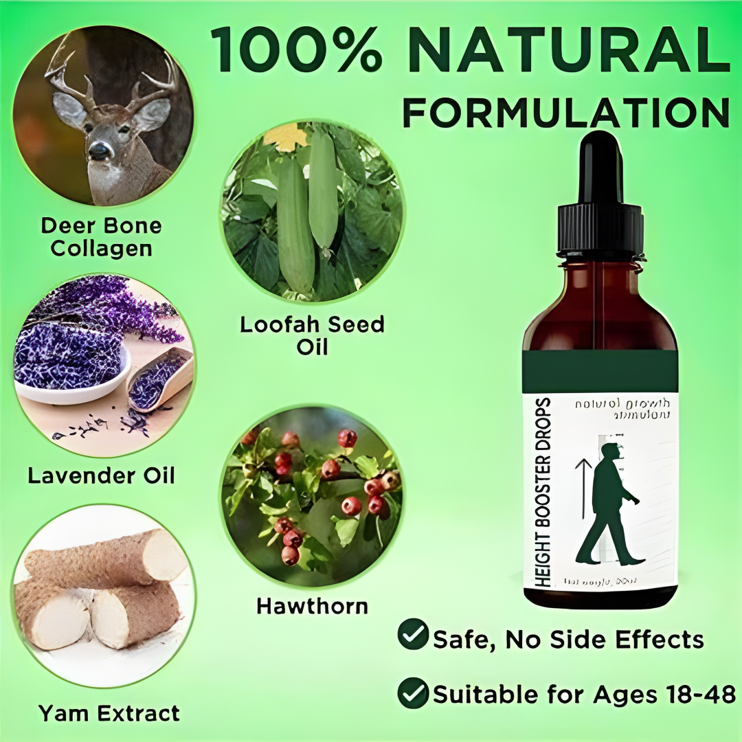 Height Growth Booster Drops | Scientifically Proven Height Support Formula