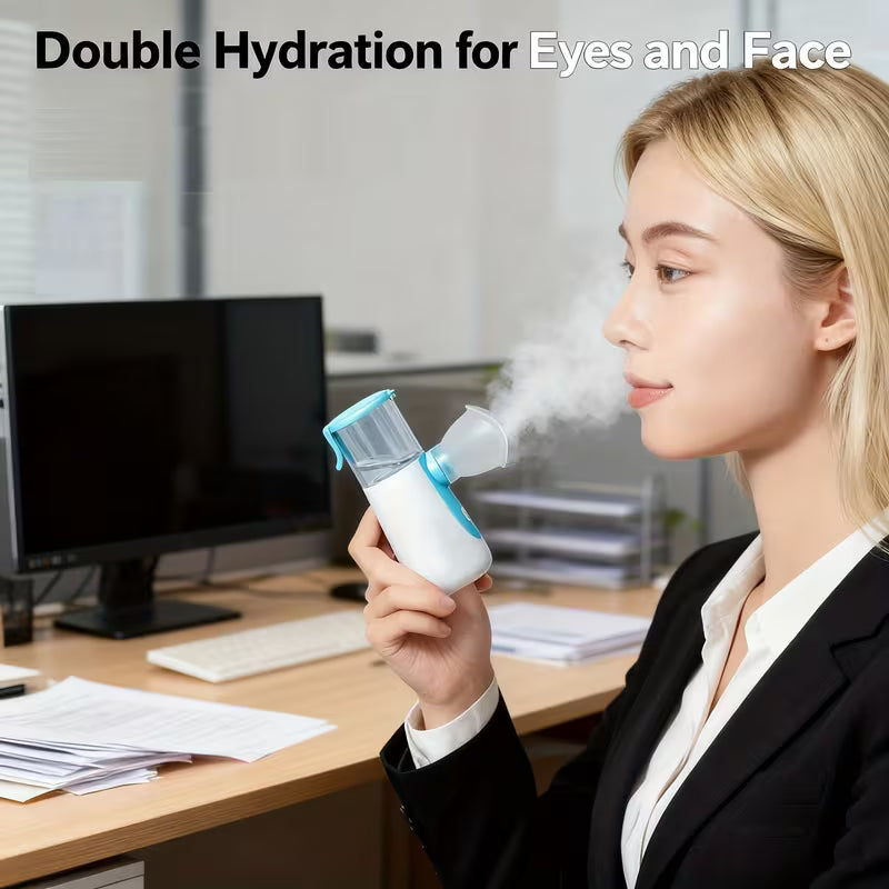 Portable Mesh Nebulizer Inhaler – Ultra-Silent Handheld Medical-Grade Mist Device for Asthma, COPD & Respiratory Therapy