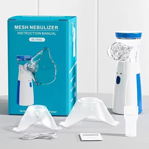 Portable Mesh Nebulizer Inhaler – Ultra-Silent Handheld Medical-Grade Mist Device for Asthma, COPD & Respiratory Therapy