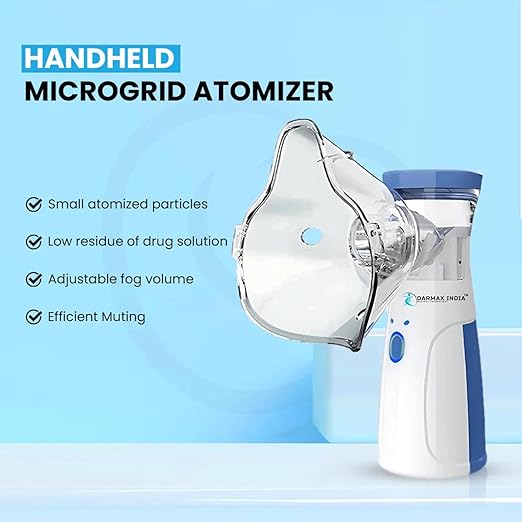 Portable Mesh Nebulizer Inhaler – Ultra-Silent Handheld Medical-Grade Mist Device for Asthma, COPD & Respiratory Therapy