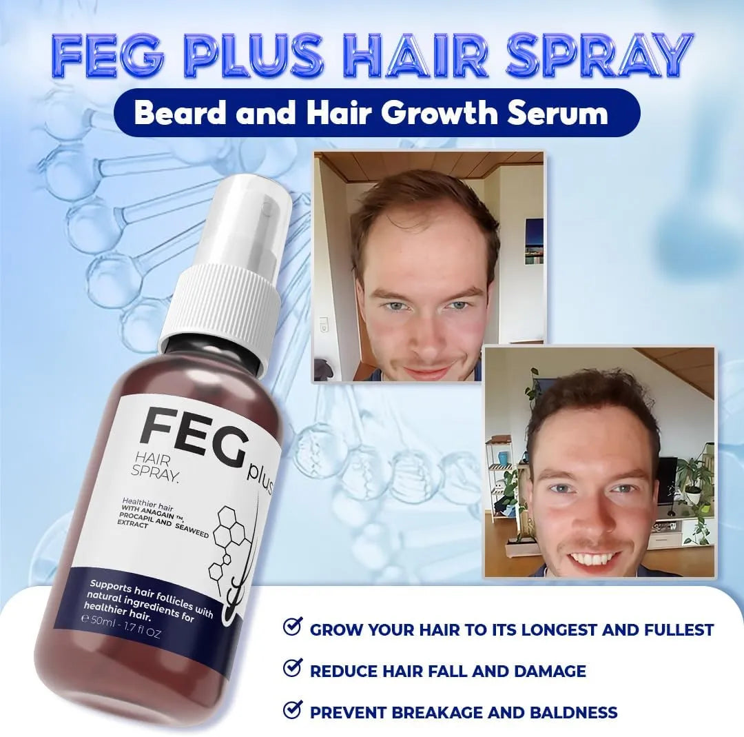 FEG Plus Hair Growth Serum – Advanced Hair Regrowth & Anti-Hair Fall Solution for Men & Women