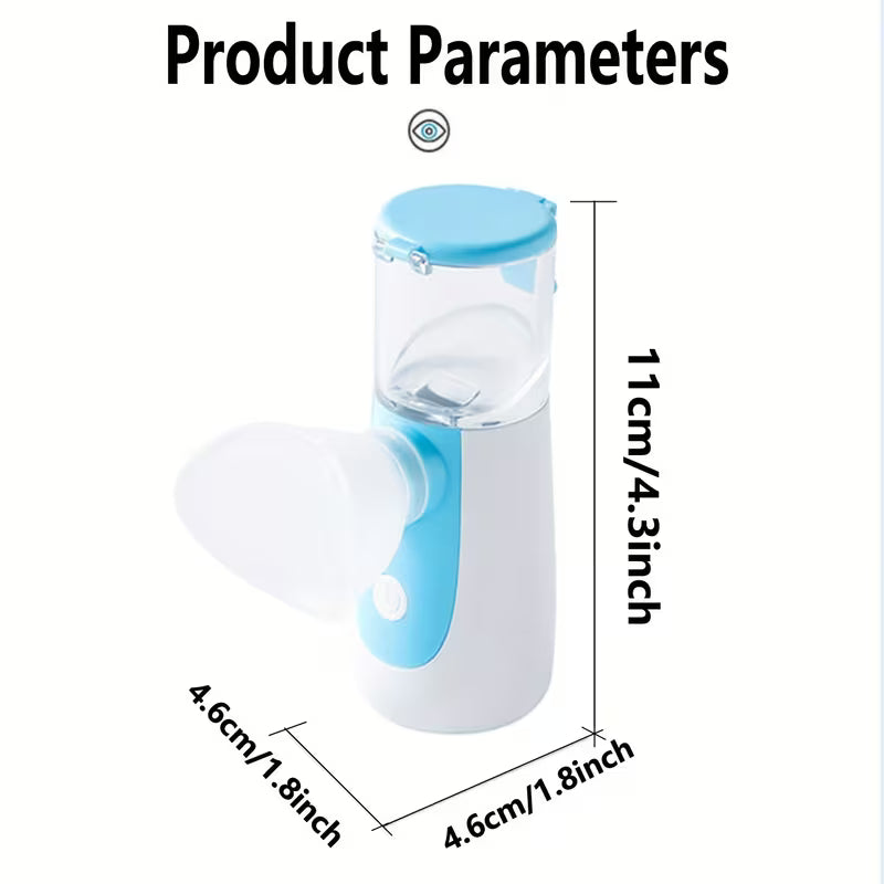 Portable Mesh Nebulizer Inhaler – Ultra-Silent Handheld Medical-Grade Mist Device for Asthma, COPD & Respiratory Therapy