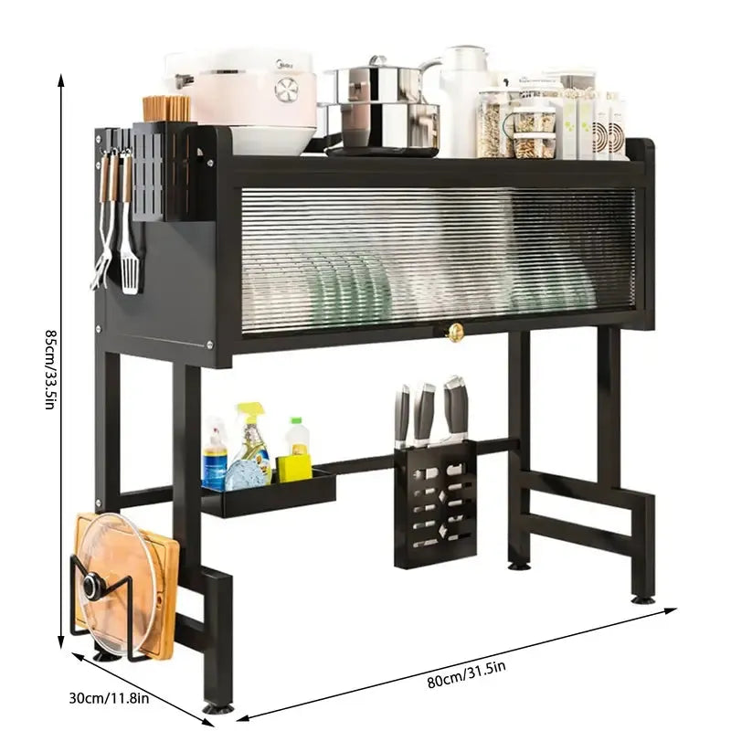 Premium Stainless Steel Over Sink Dish Drying Rack