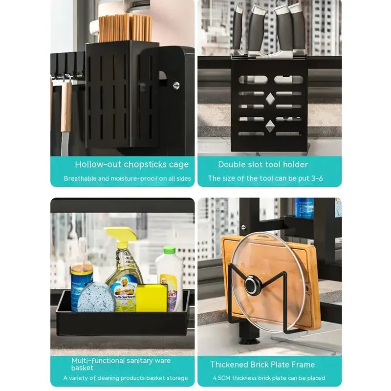 Premium Stainless Steel Over Sink Dish Drying Rack