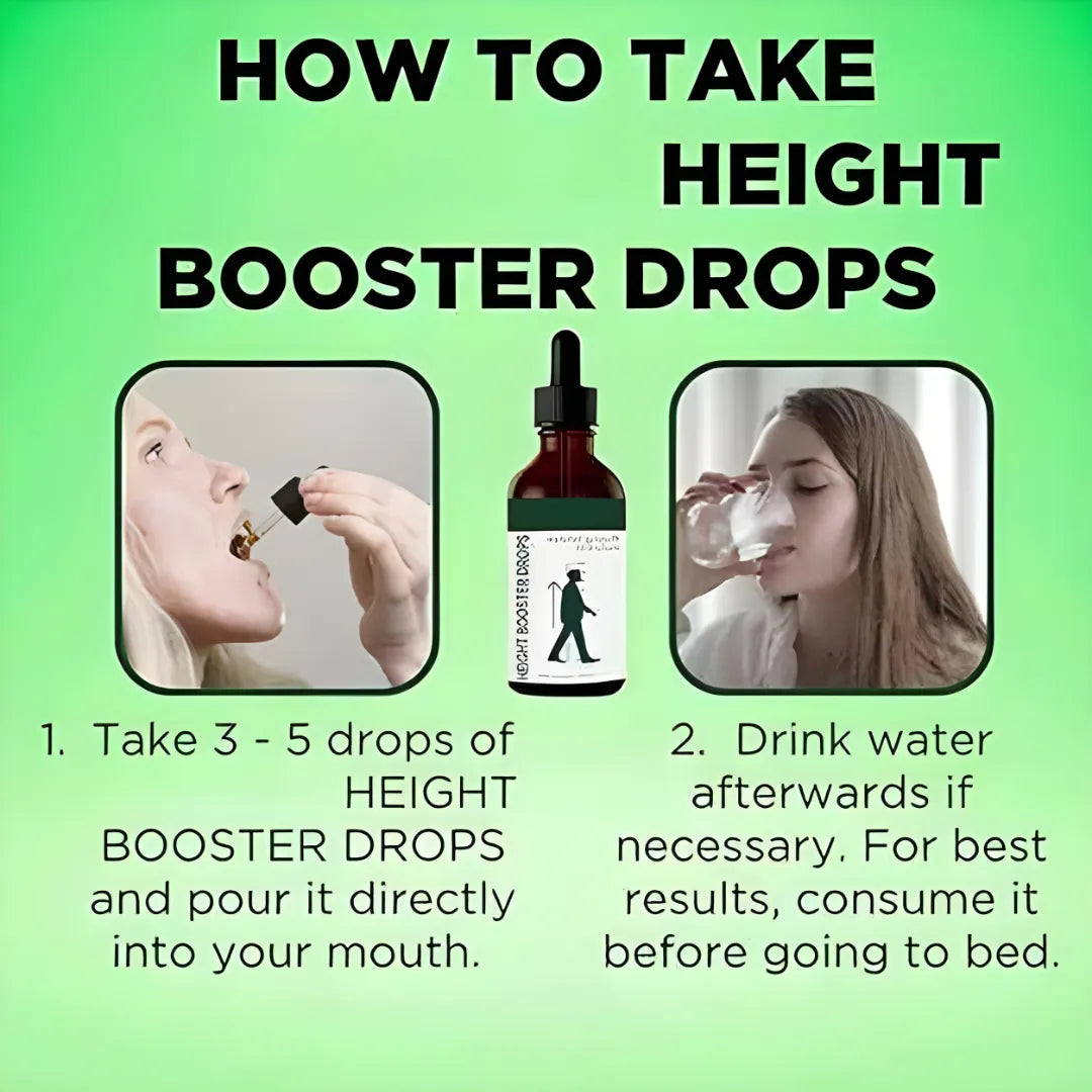 Height Growth Booster Drops | Scientifically Proven Height Support Formula