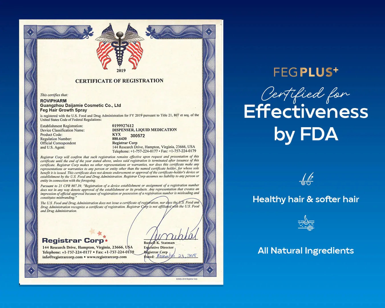 FEG Plus Hair Growth Serum – Advanced Hair Regrowth & Anti-Hair Fall Solution for Men & Women