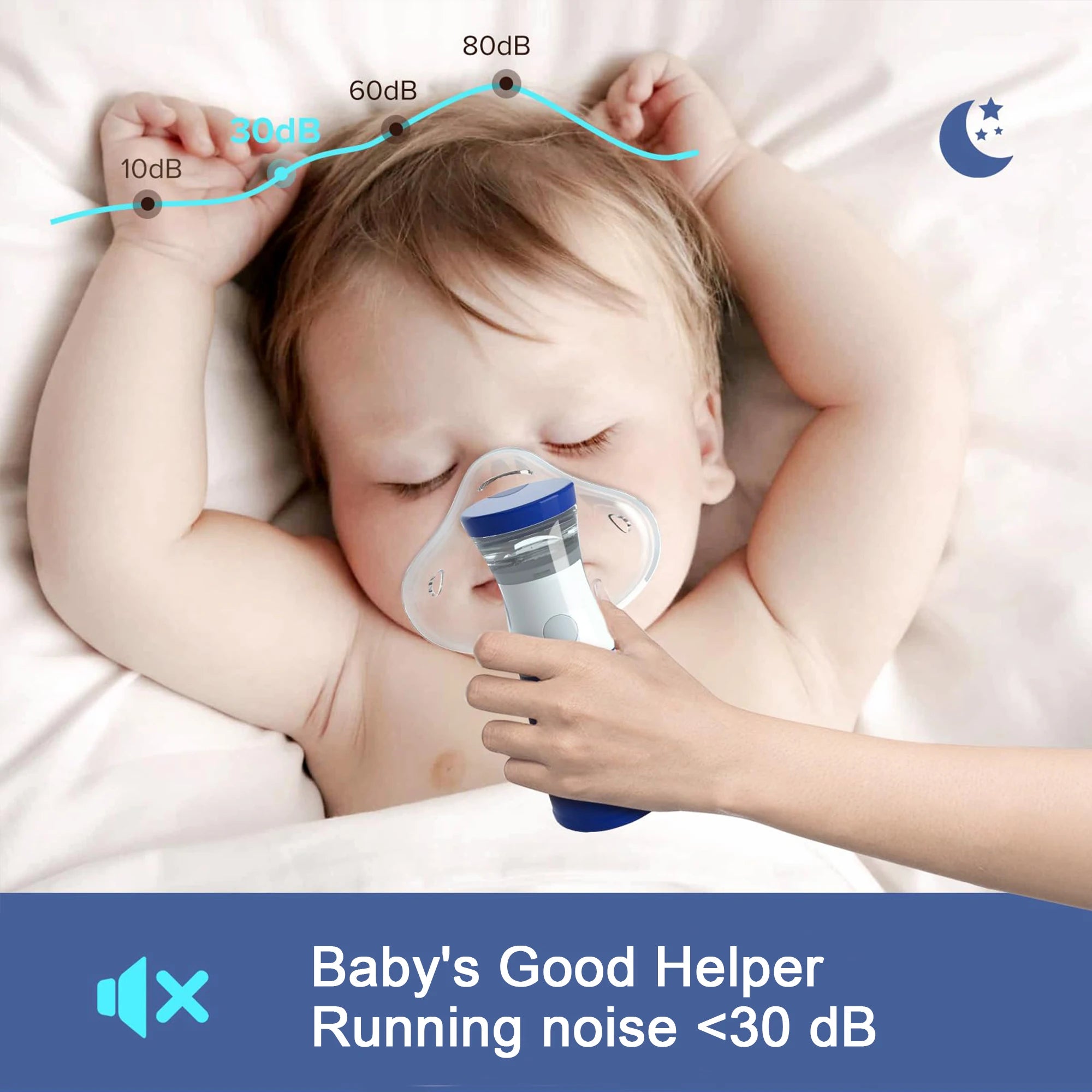 Portable Mesh Nebulizer Inhaler – Ultra-Silent Handheld Medical-Grade Mist Device for Asthma, COPD & Respiratory Therapy