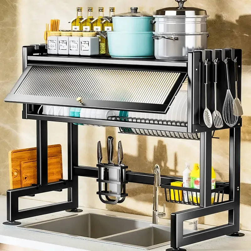 Premium Stainless Steel Over Sink Dish Drying Rack