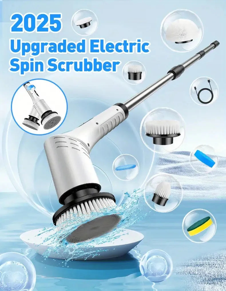 9 in 1 Electric Spin Cleaning Brush — Deep Cleaning Made Effortles